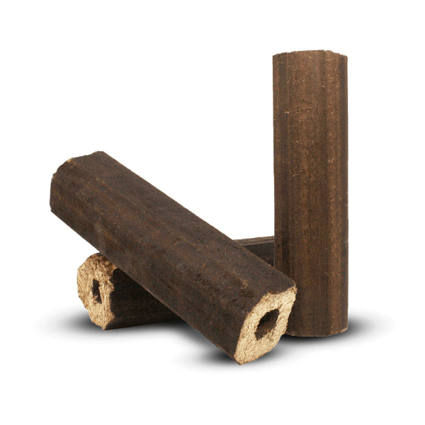 Heizfuxx PiniKay Quadro Hartholzbriketts – 960 kg Palette (96 x 10 kg) Hochverdichtete Vierkant Holzbriketts für Kamin & Ofen