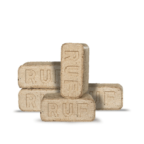 Heizfuxx RUF Original Blue Hartholzbriketts – Hochverdichtete RUF Holzbriketts für Kamin & Ofen