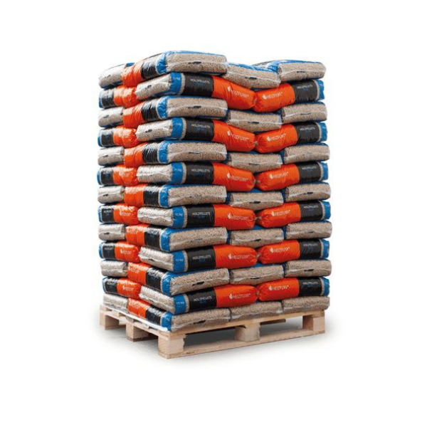 Heizfuxx Holzpellets Blue ENplus A1 – 975 kg Palette (65 x 15 kg) Premium Holzpellets für Pelletöfen
