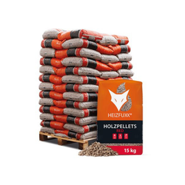 Heizfuxx Holzpellets Red ENplus A1 – 975 kg Palette (65 x 15 kg) Premium Holzpellets für Pelletheizungen